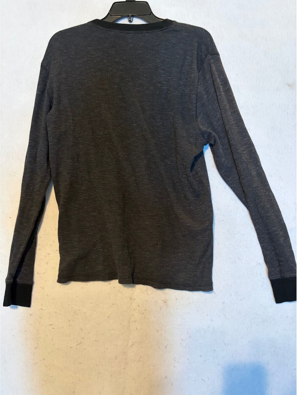 Old Navy Men's Long Sleeve Crew Neck Shirt in Dark Gray Large